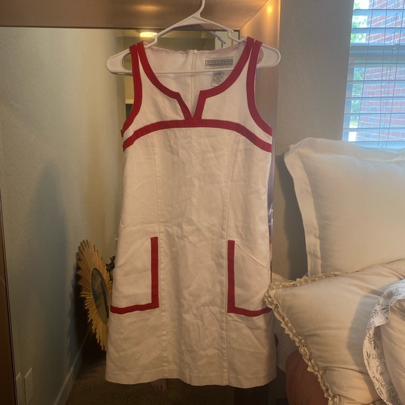 Jessica Howard, size small, red and white dress. - Picture 1 of 3